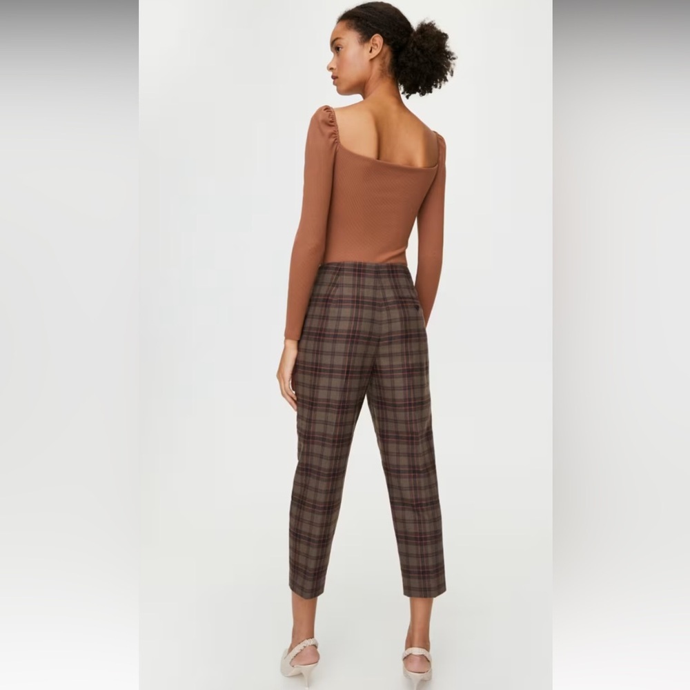 Aritzia Wilfred Chambery Wool Blend Grey Cropped Pant Size 0 - Picture 4 of 14